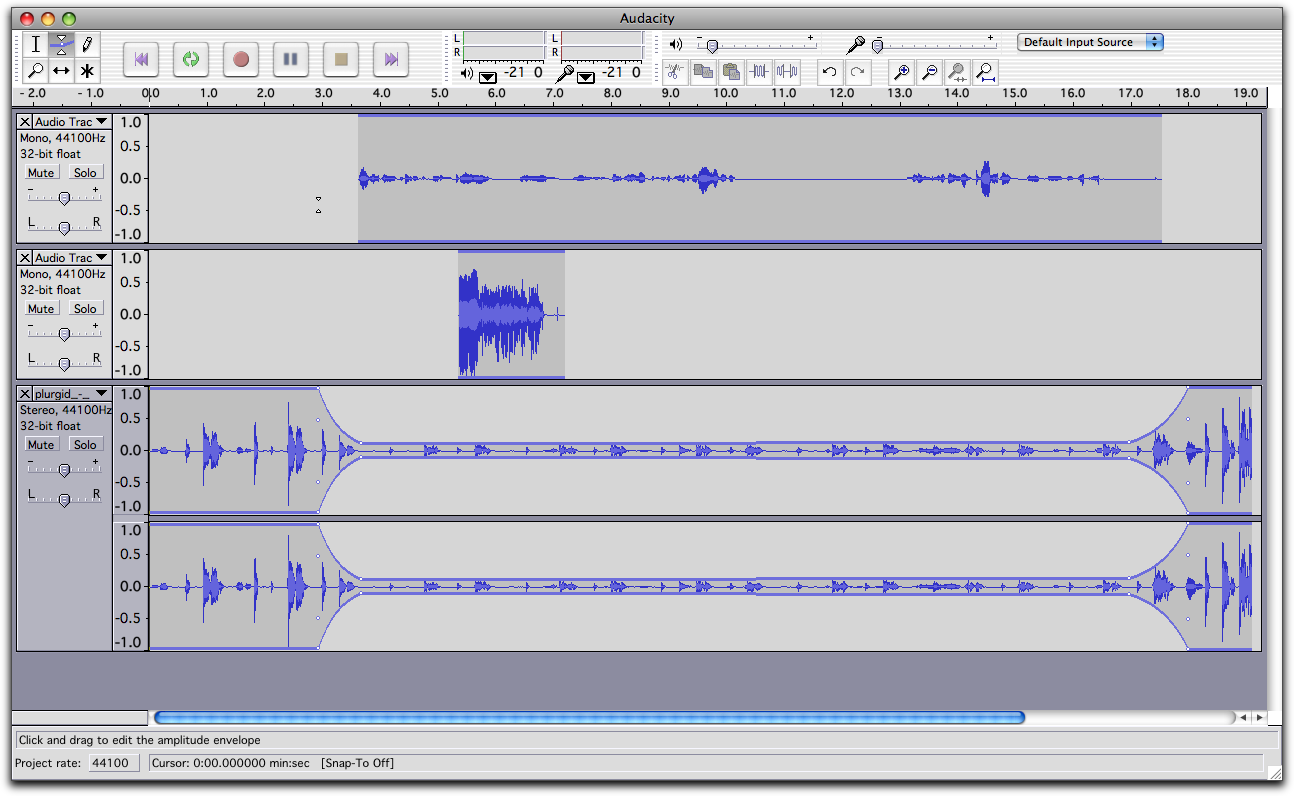 Audacity envelope Audacity envelope